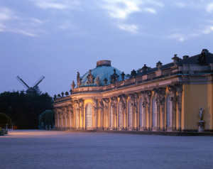 Ohne Sorgen. Ein abendlicher Rundgang durch Schloss Sanssouci.